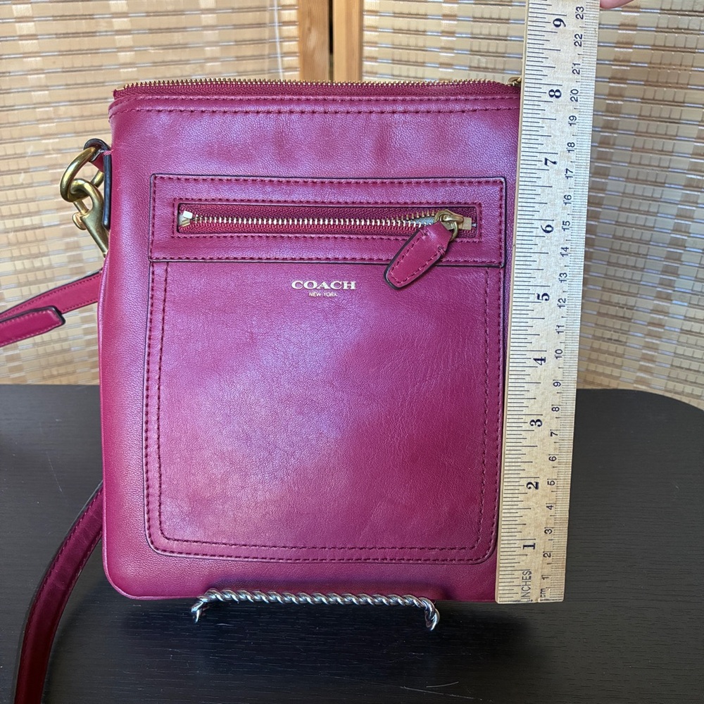 Coach Red Legacy Collection Crossbody Bag - Picture 7 of 9